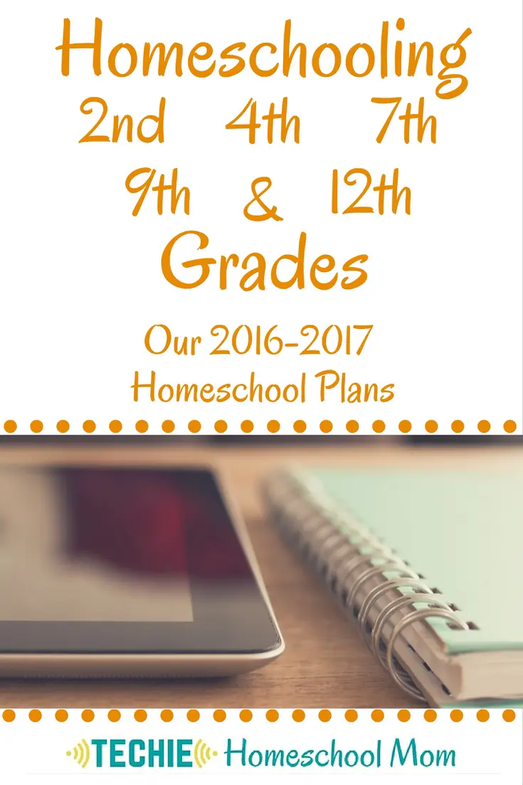 Our homeschool plan for the elementary, middle and high schools