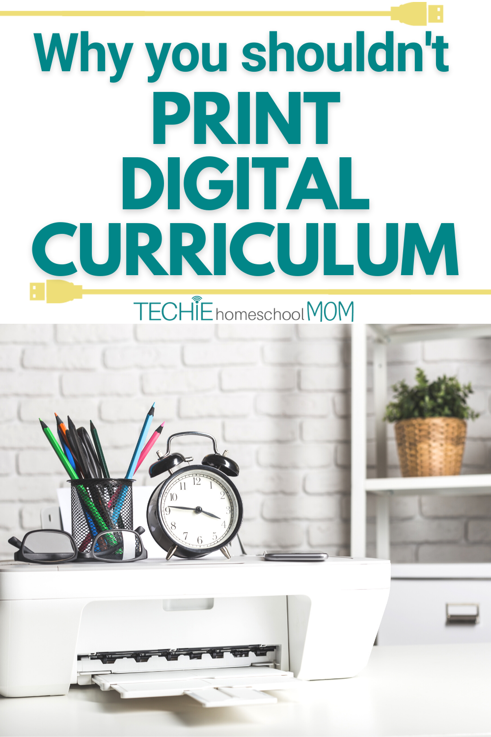One simple way for Techin’ Your Homeschool is to start using curriculum in digital format. But, when you print out that curriculum, you're pretty much eliminating all the advantage of digital downloads. Read to find out why you shouldn't print homeschool curriculum.