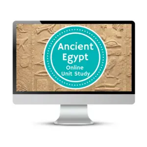 Ancient Egypt Unit Study. This homeschool curriculum integrates multiple subjects for multiple ages of students. Access websites and videos and complete digital projects. With Online Unit Studies’ easy-to-use E-course format, no additional books and print resources are needed. Just gather supplies for hands-on projects and register for online tools.