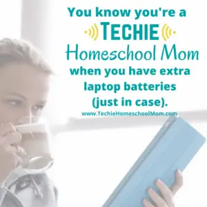 You know you're a Techie Homeschool Mom when you visit TechieHomeschoolMom.com for homeschool inspiration and encouragement.