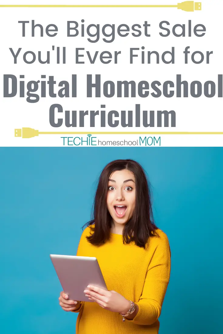 Don't miss the biggest sale of the year on digital homeschool curriculum