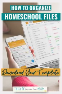 Learn how to keep track of all your homeschool links and digital files. Get a free template to take your digital homeschool organization to a new level.