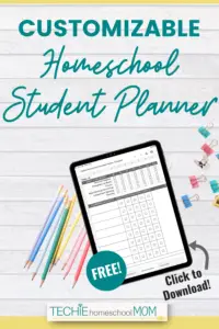 Want a customizable, yet simple, homeschool planner to keep track if your kids are getting their work done? Check out how to use this homeschool student planner template.