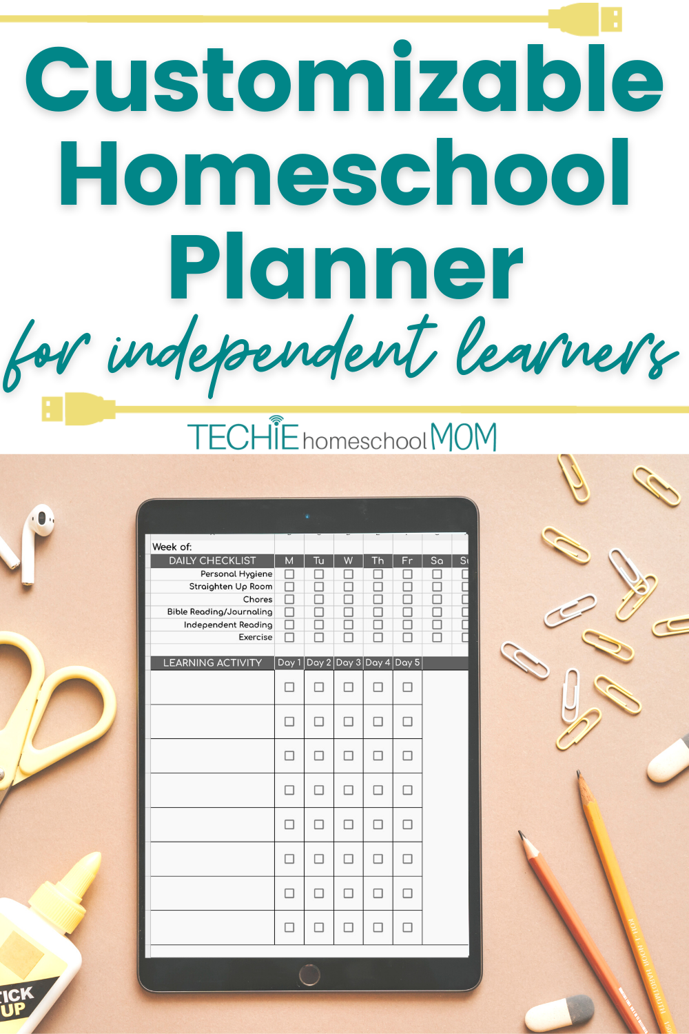 Want a customizable, yet simple, homeschool student planner to keep track of whether your kids are getting their homeschool work done or not? Check out how to use my Digital Student Planner template.