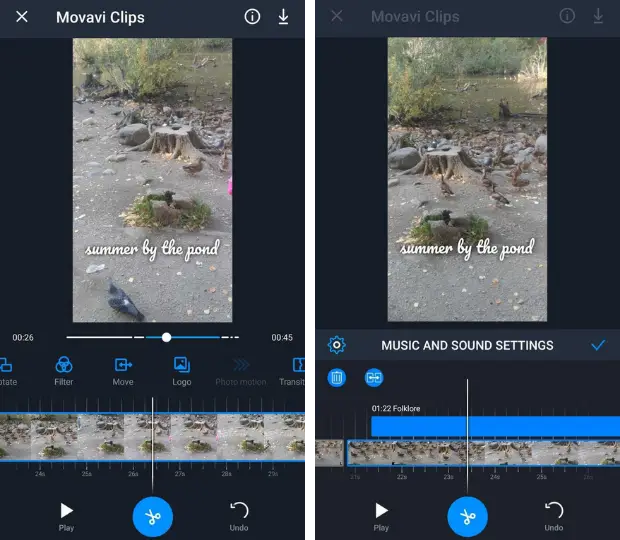 Movavi Video Editing App