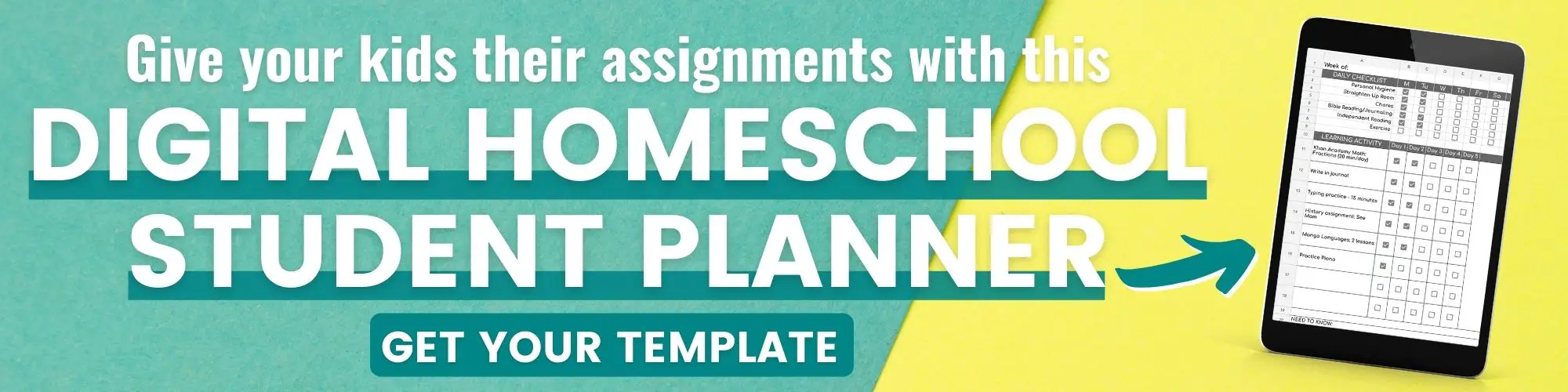 organize homeschool assignments